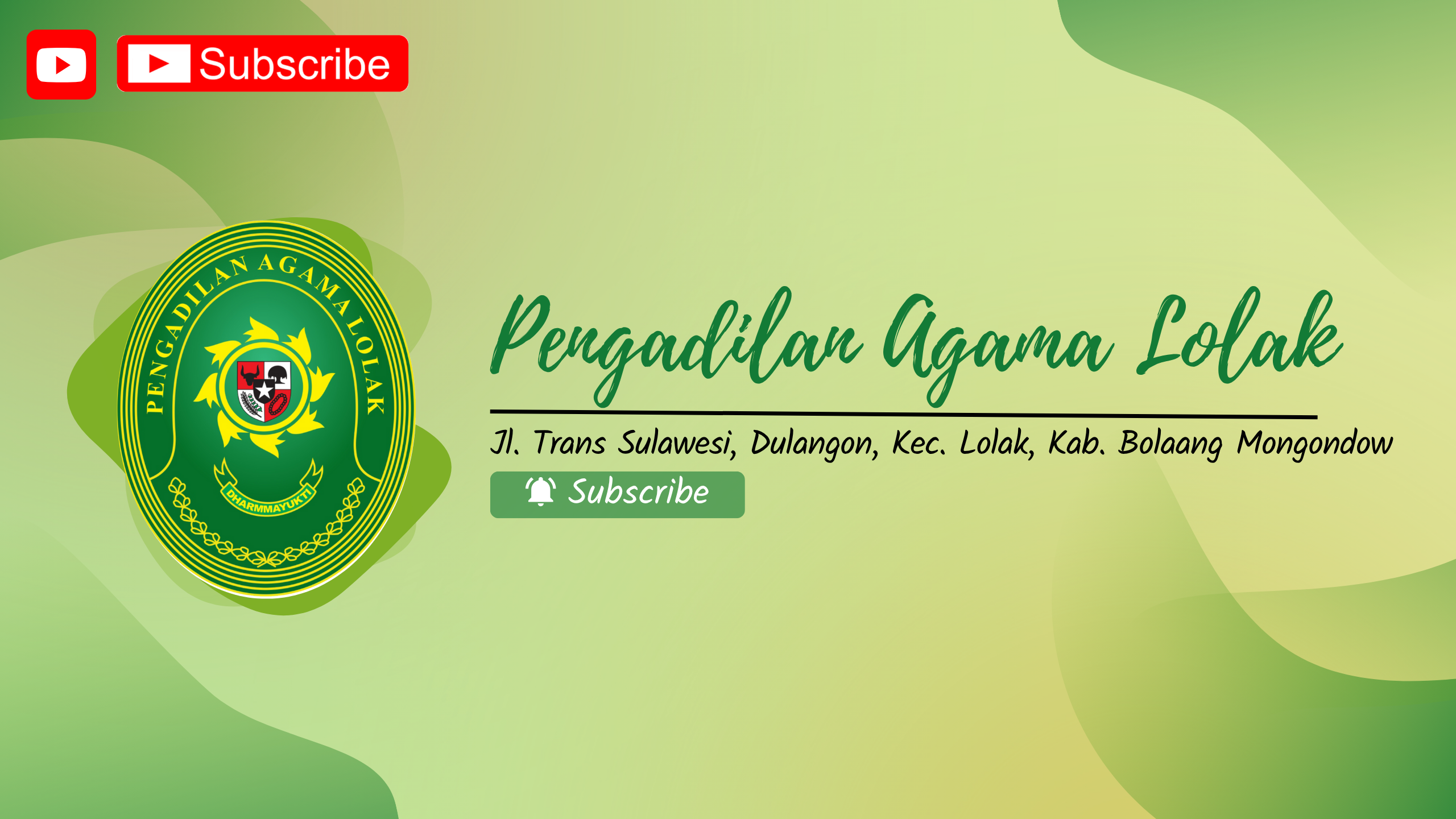 Video Pengadilan Agama Lolak